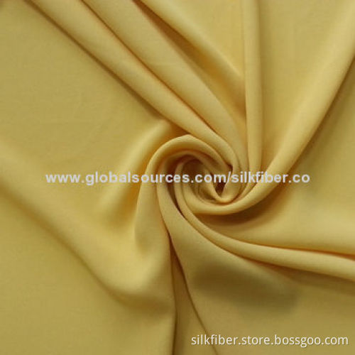 Moss crepe fabric, plain dyed or formal black, ITY, 30+30 * 30+30D yarn count